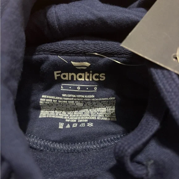 Fanatics Blue Hoodie with Flag and Olympic Rings - Picture 2 of 8